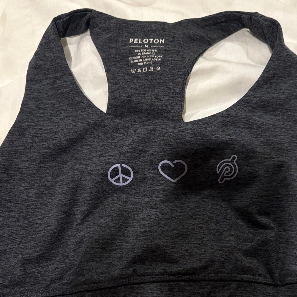 Peloton Charcoal Racerback Tank